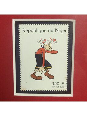 Olive Oyl 1998 Niger Postage Stamp 350F MNH Popeye Series Mint Never Hinged
